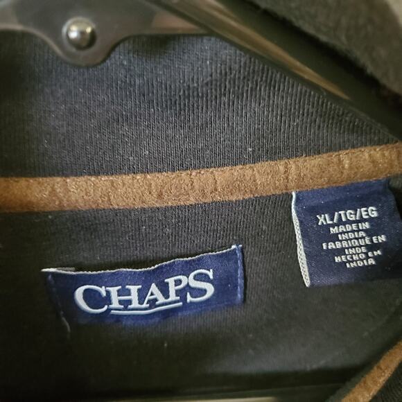 Chaps Mens XL Pullover Sweater Normcore Workwear Preppy Mock Neck 1/4 Zip NWT - Picture 3 of 5